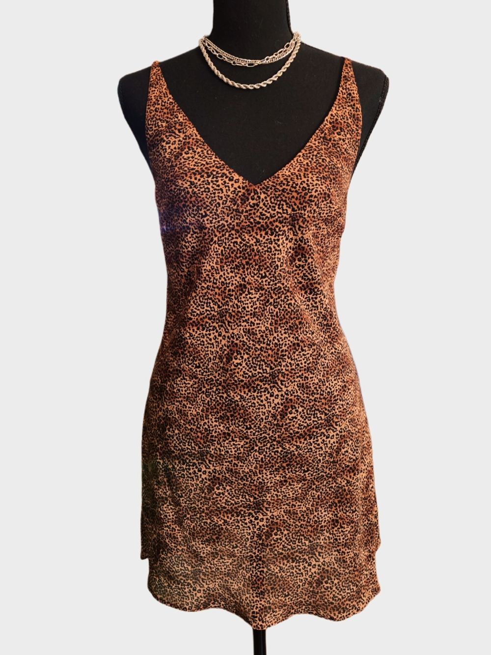 Vintage Victoria's Secret Leopard Print Babydoll Slip Dress!